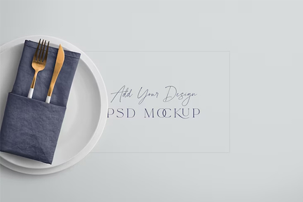 Free Napkin Mockups – Sleek Styles for Upscale Event Branding | High-Resolution PSD and AI Format Templates